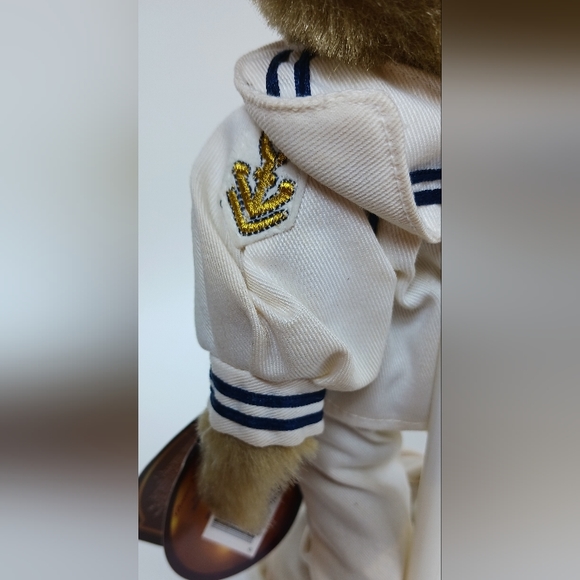 Vintage Brass Collection Button Bear 20th Century 1940's Plush Bear 14" Casey - Picture 5 of 6